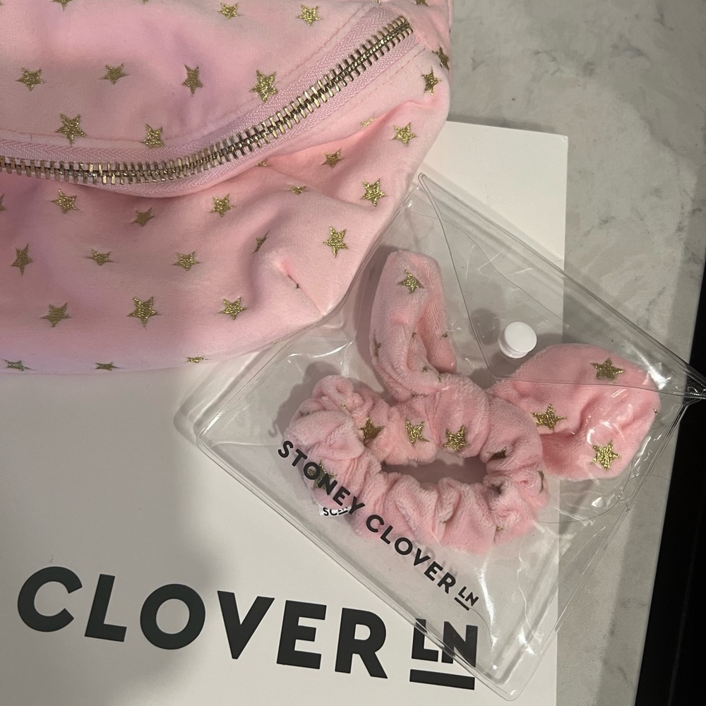 Stoney Clover Lane Nashville Pink Velvet Star Fanny Pack
